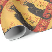 Le Chat Noirの芸術のプリント ラッピングペーパー (ロールコーナー)