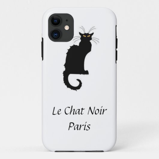 Le Chat NoirパリのiPhoneカバー Case-Mate iPhoneケース (裏面)