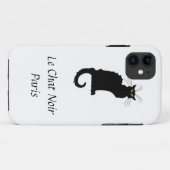 Le Chat NoirパリのiPhoneカバー Case-Mate iPhoneケース (裏面(横))