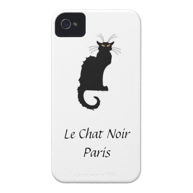 Le Chat NoirパリのiPhoneカバー Case-Mate iPhoneケース (裏面)