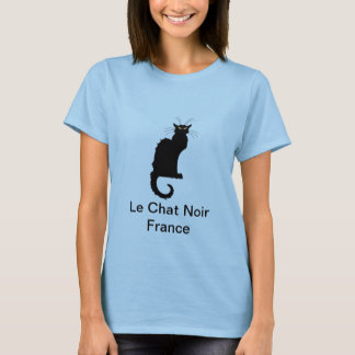 Le Chat Noirフランスの女性のTシャツ Tシャツ