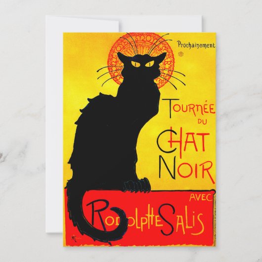 Le Chat Noir ヴィンテージ 招待状 (正面)