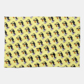 Le Chat Noir Halloween Witch キッチンタオル (横)