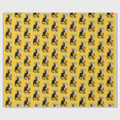 Le Chat Noir Halloween Witch ラッピングペーパー (フラット)