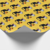 Le Chat Noir Halloween Witch ラッピングペーパー (角)