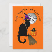 Le Chat Noir Halloween Witch 招待状 (正面)
