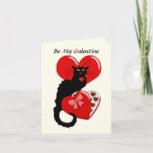 Le Chat Noir Heart Candy Valentine's Day  カード (正面)