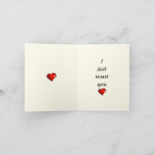 Le Chat Noir Heart Candy Valentine's Day  カード (内部)