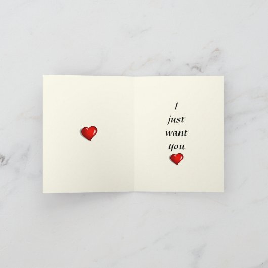 Le Chat Noir Heart Candy Valentine's Day  カード (内部)