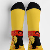 Le chat Noir Pilgrim Thanksgiving ソックス (上部)