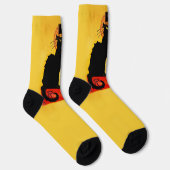 Le chat Noir Pilgrim Thanksgiving ソックス (右)