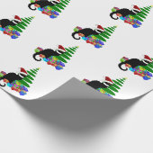 Le Chat Noir Santa Hat Christmas ラッピングペーパー (角)