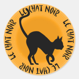Le Chat Noir (Sheet of Round Stickers) ラウンドシール