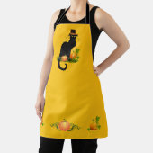 Le Chat Noir Thanksgiving and Pilgrim Turkey エプロン (インサイチュ)