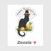 Le Chat Noir Thanksgiving and Pilgrim Turkey シール (シート)