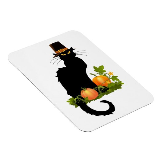 Le Chat Noir Thanksgiving and Pilgrim Turkey マグネット (右側)