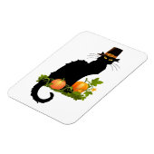 Le Chat Noir Thanksgiving and Pilgrim Turkey マグネット (左側)