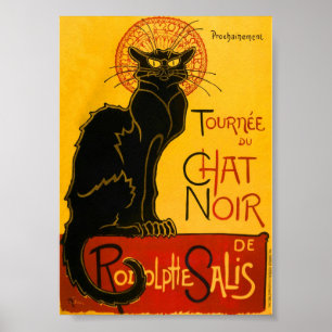 Le Chat Noir The Black Cat Art Nouveau Vintage ポスター