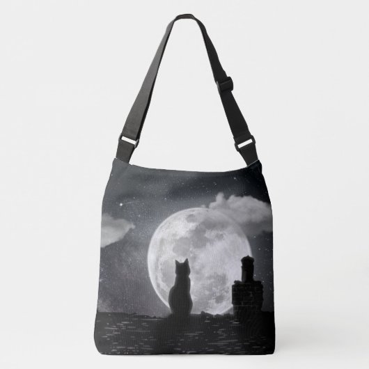 Le chat rêve de lune クロスボディバッグ (正面)