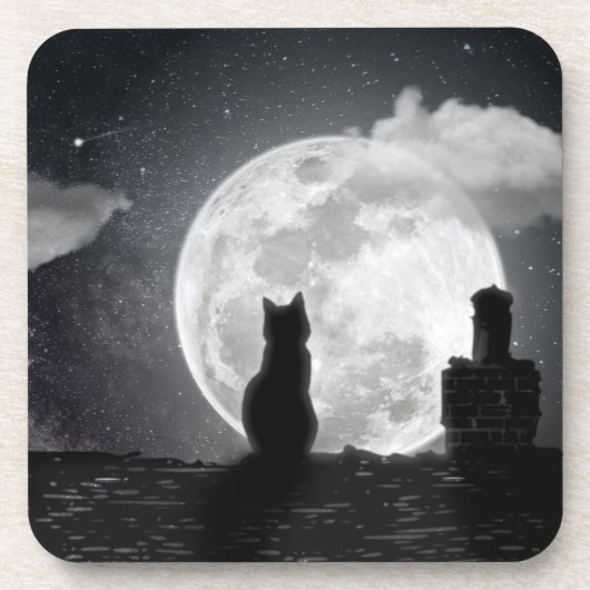 Le chat rêve de lune コースター (正面)