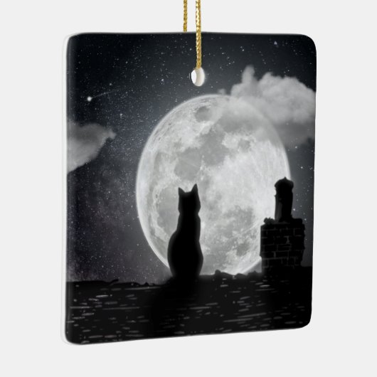 Le chat rêve de lune セラミックオーナメント (右)