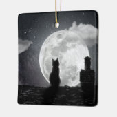 Le chat rêve de lune セラミックオーナメント (左)