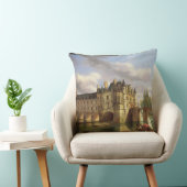 Le Chateau de Chenonceau 1843年(キャンバスの油) クッション (椅子)