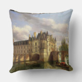 Le Chateau de Chenonceau 1843年(キャンバスの油) クッション (裏面)