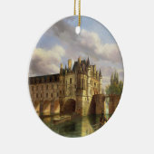 Le Chateau de Chenonceau 1843年(キャンバスの油) セラミックオーナメント (右)