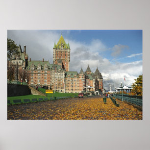 Le Chateau Frontenac、ケベック、カナダ ポスター