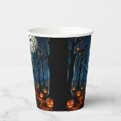 Le chemin de la forêt hantée- Halloween 紙コップ (左)