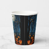 Le chemin de la forêt hantée- Halloween 紙コップ (右)
