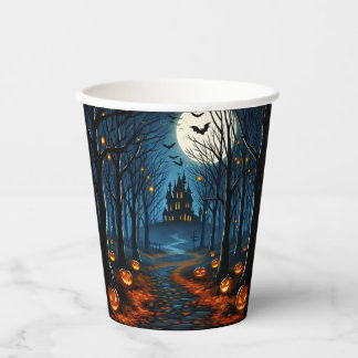 Le chemin de la forêt hantée- Halloween 紙コップ