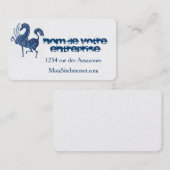 Le cheval bleu 名刺 (正面/裏面)