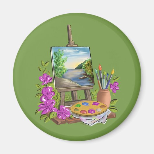Le chevalet del'artiste peintre. マグネット (正面)