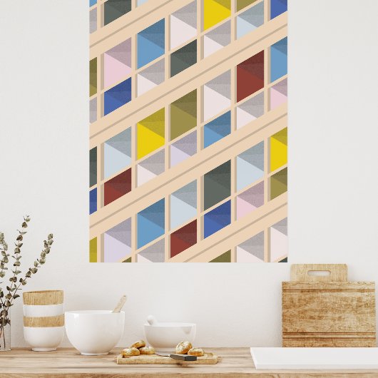 Le Corbusier - Cité radieuse 5 ポスター (キッチン)