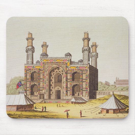 「Le CosからのMughal皇帝Akbarの墓、 マウスパッド (正面)