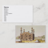 「Le CosからのMughal皇帝Akbarの墓、 名刺 (正面/裏面)