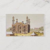 「Le CosからのMughal皇帝Akbarの墓、 名刺 (裏面)