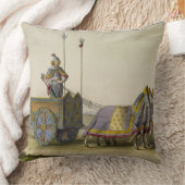 「Le Costume Anciからの古代中国のな戦争の一人乗り二輪馬車、 クッション (ブランケット)