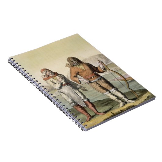 「Le Costume Ancienからのハドソン湾のエスキモー族、と ノートブック (右側)