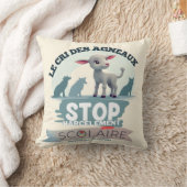 Le Cri des Agneaux : harcemerment scolaireストップ :ハー クッション (ブランケット)