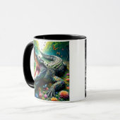 Le crocodile, un prédateur redoutable. マグカップ (正面左)