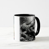 Le crocodile, un prédateur redoutable. マグカップ (正面右)