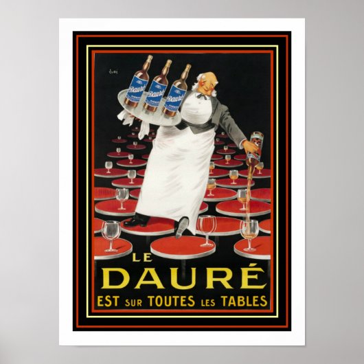 Le Daure 1924アールデコポスターby Lotti ポスター (正面)
