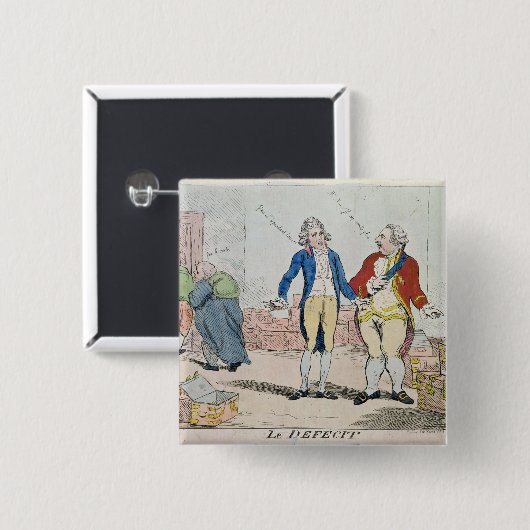 Le Deficit 1788年 缶バッジ (正面&裏面)