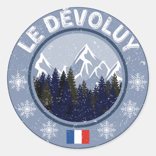 Le Dévoluy Station de Ski ラウンドシール (正面)