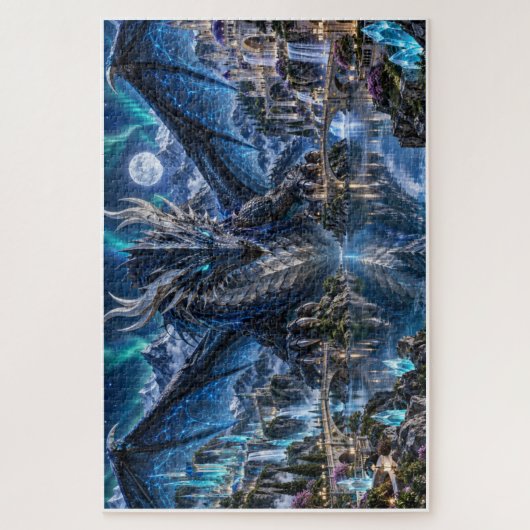 Le Dragon d’Obsidienne et les Cités Magiques ジグソーパズル (縦)