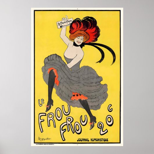 Le Frou Frou Vintage Art Poster - FramedUnframed ポスター (正面)