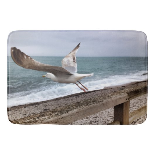 Le goëland d'Etretat français バスマット (正面)
